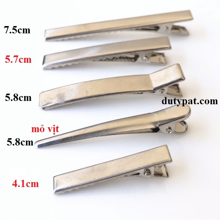 100 cái sườn kẹp tóc đủ size 3.2-4.1-4.5-5.7cm