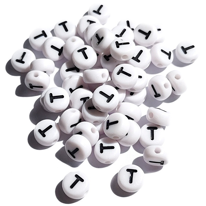 (chọn chữ) 10 hạt chữ cái, chữ số, phép tính 4x7mm nền trắng chữ đen