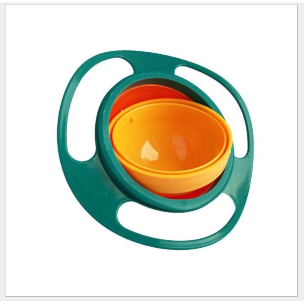 Chén bát ăn dặm thông minh xoay 360 độ- không làm do thức ăn ra ngoài - ăn toàn tuyệt đôi với bé (p191-69