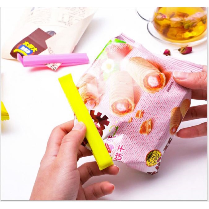 bộ 10 Miếng Kẹp túi thực phẩm,  Bảo quản Thực Phẩm Tiện Dụng, kẹp niêm phong bao nylon, kẹp  túi nilon p191-16