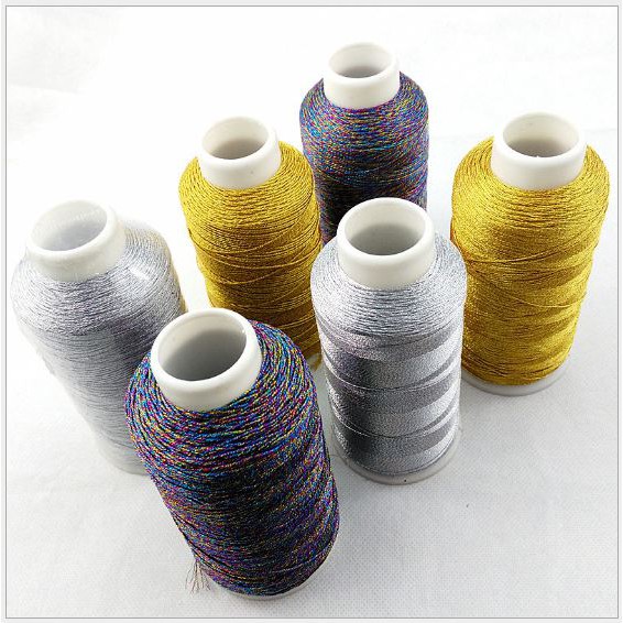 chỉ kim tuyến cuộn lớn đủ size 0.2-0.4-0.6-0.8mm trang trí handmade, làm vòng