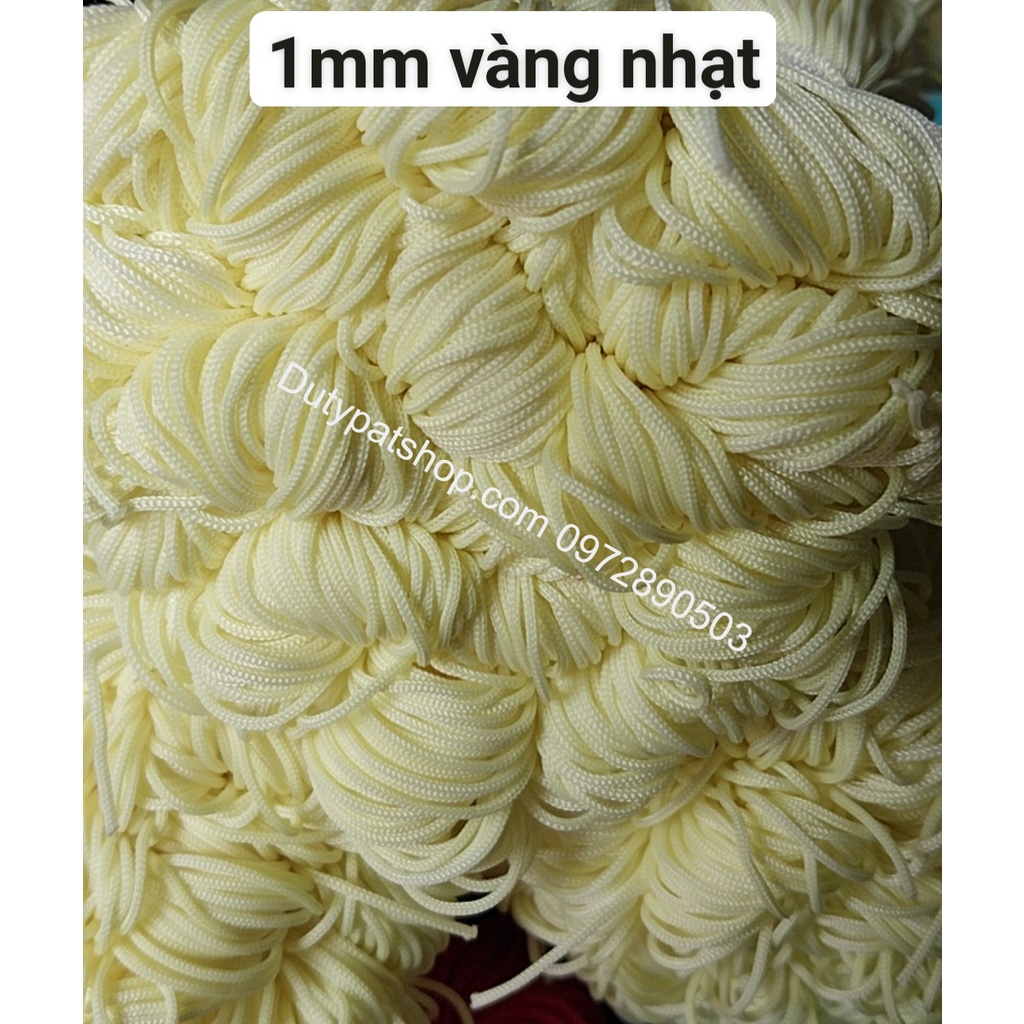 20met Dây dù 1mm sợi tròn mềm mịn (hàng nhập)- có 12 màu