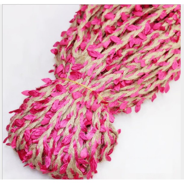 2-5met Dây trang trí đính lá vải handmade
