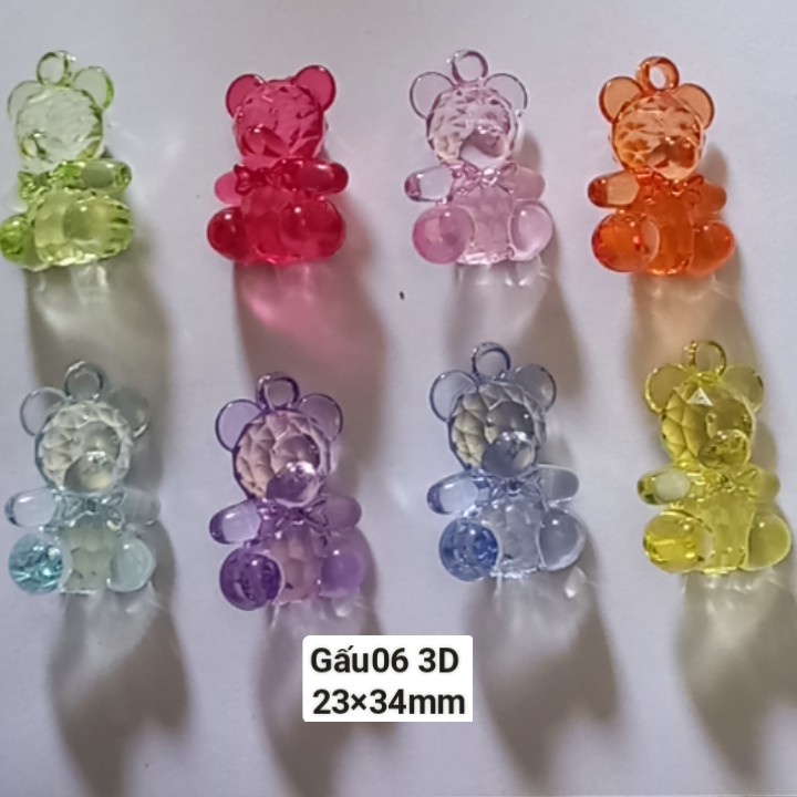 Gấu nhựa, hạt nhựa hình gấu