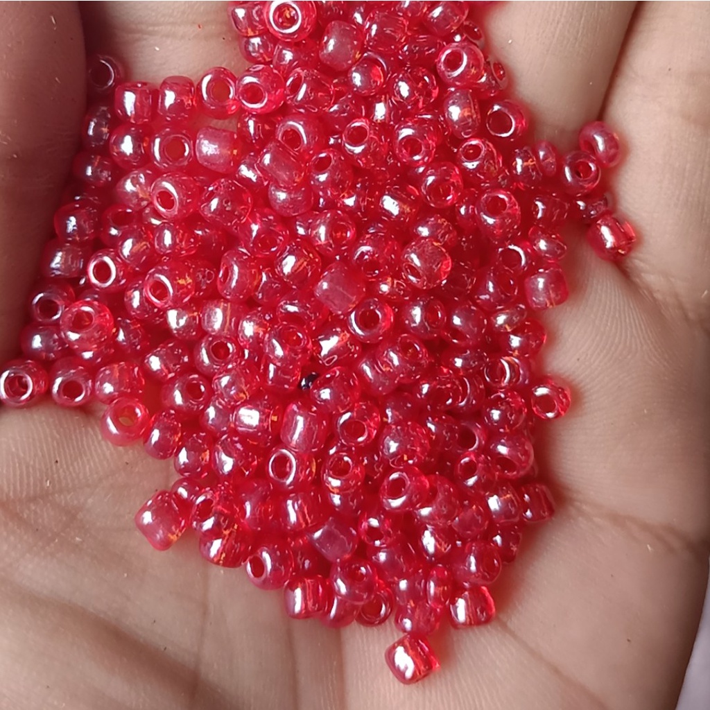 10gam Hạt cườm size ĐẠI 3.6mm đủ màu để chọ dùng trang trí trang sức, quần áo, túi xách, dây đeo khẩu trang