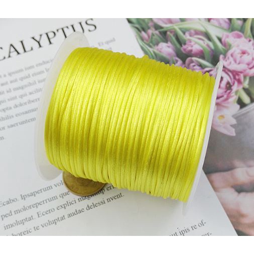 5met Dây tim bóng size 1.5mm-2mm-2,5mm, dây đan vòng tay đủ size, dây thắt vòng tay, vòng cổ may mắn
