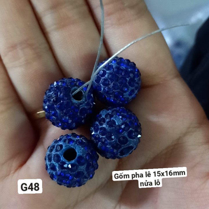 Đá gốm đính pha lê