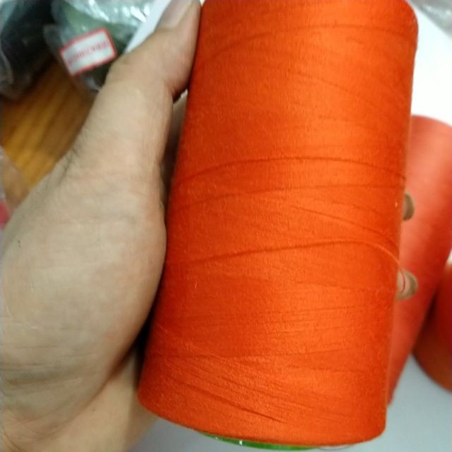 Cuộn chỉ 5000m màu cam đỏ
