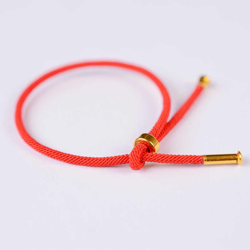 1 met dây milan đỏ 2,5mm cao cấp săn chắc dùng làm vòng tay vòng cổ phong thủy may măn, dây đan vòng