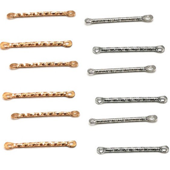 100 que nối khắc hoa văn làm hoa tai size 20-25-30mm
