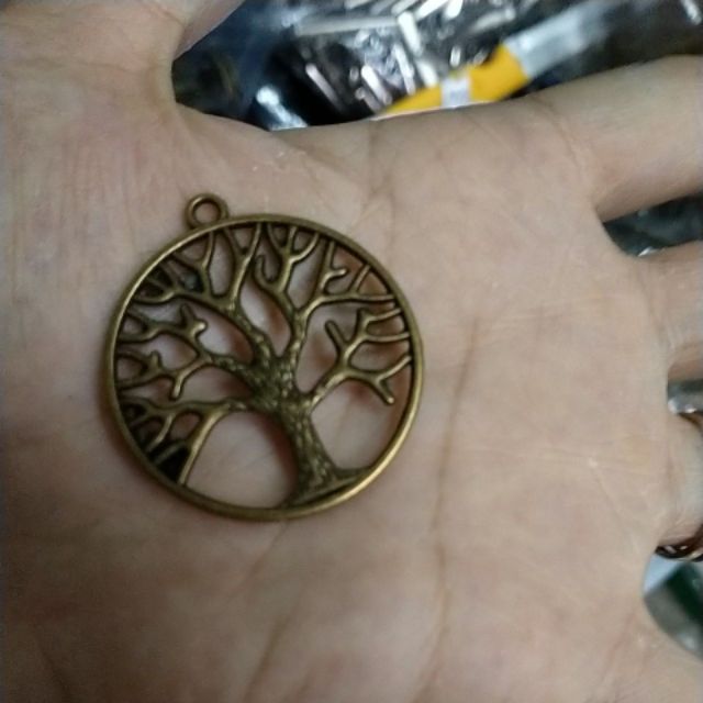 Gói 10-50gam mặt cây tree of life 34mm màu đồng
