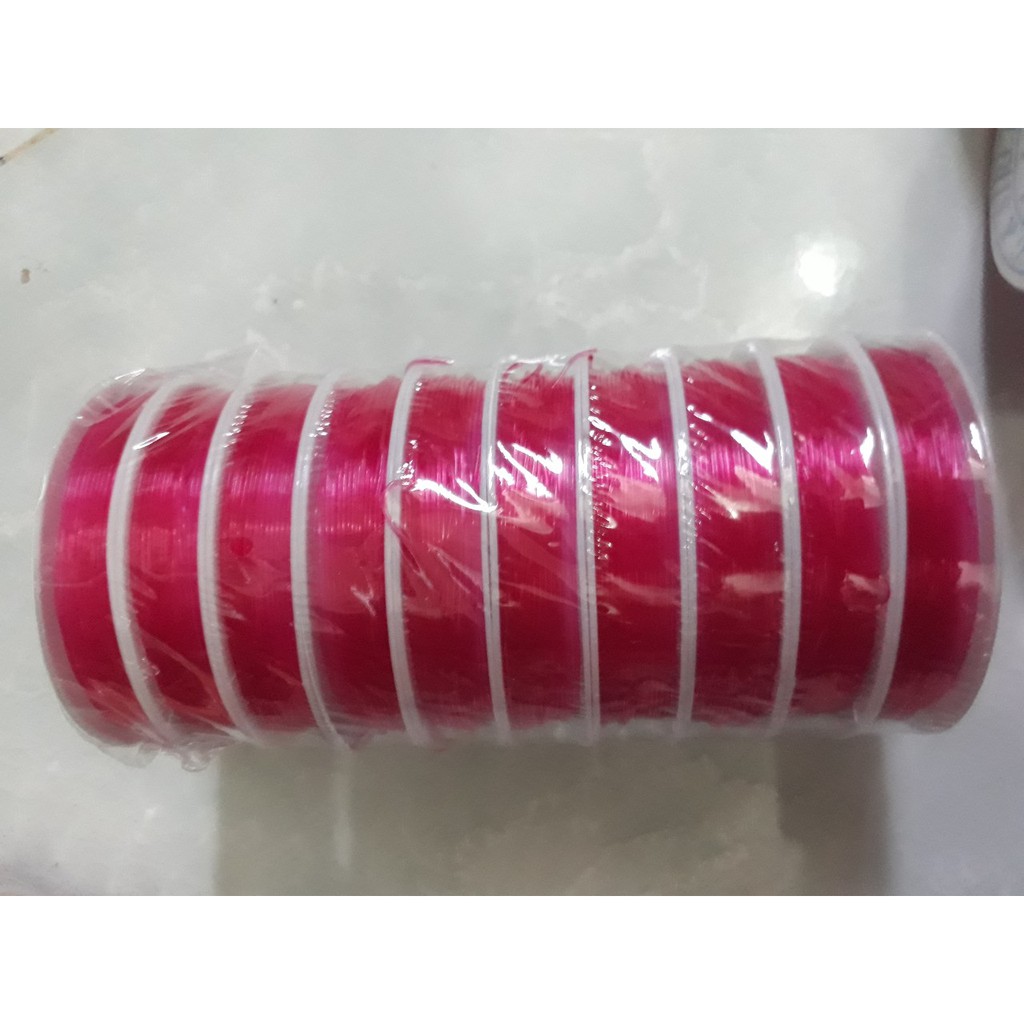 1 LỐC 10 CUỘN DÂY CƯỚC THUN ĐỦ MÀU ĐỂ CHỌN