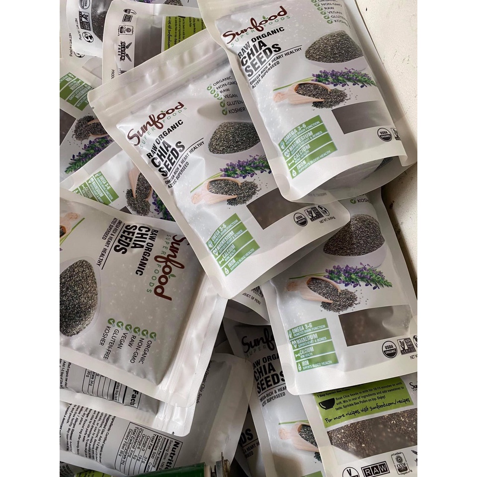 gói 100-500gam hạt chia đen