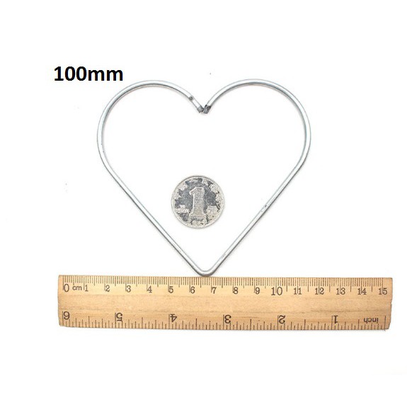 Vòng sắt trái tim, ngôi sao làm dreamcatcher đủ size 5-8-10-12-15-20-25-30cm