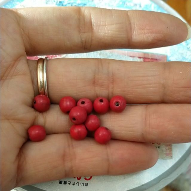 10 viên ngọc lam turquoise đỏ 6/8/10mm