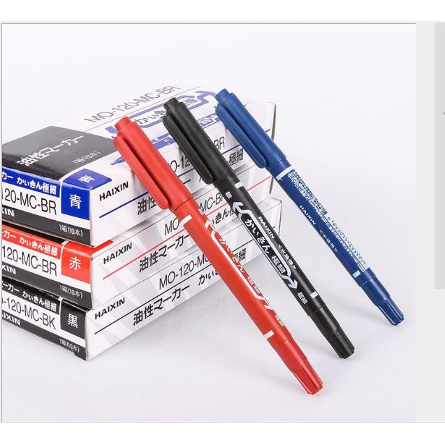 Bút lông dầu, Bút dạ kính 2 đầu MO-120