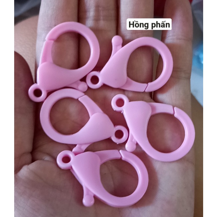 1 móc càng cua nhựa size 25mm và 35mm làm dây chuyền, vòng cổ, dây đeo khẩu trang