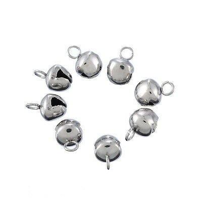 1-2 charm chuông inox không rỉ mix vòng đủ Size 4/5/6/8/10mm