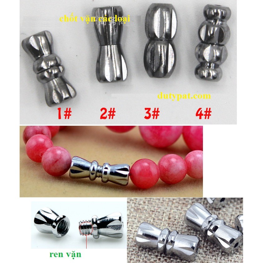 5 khóa vặn đầu dây làm vòng cổ, vòng tay các loại