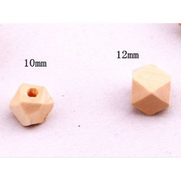 2 hạt gỗ đa giác đủ size 10mm-12mm-14mm-16mm-18mm-20mm-25mm-30mm