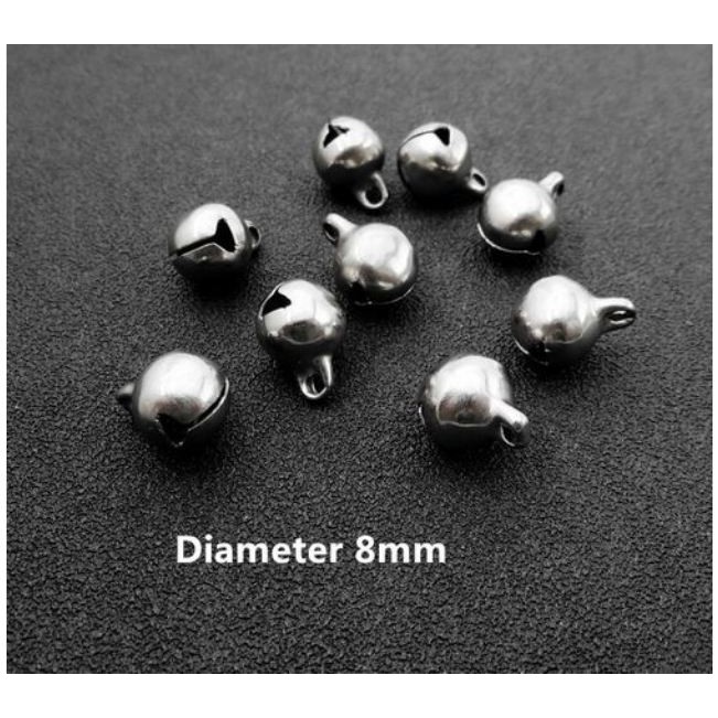 5-10 charm chuông inox không rỉ mix vòng