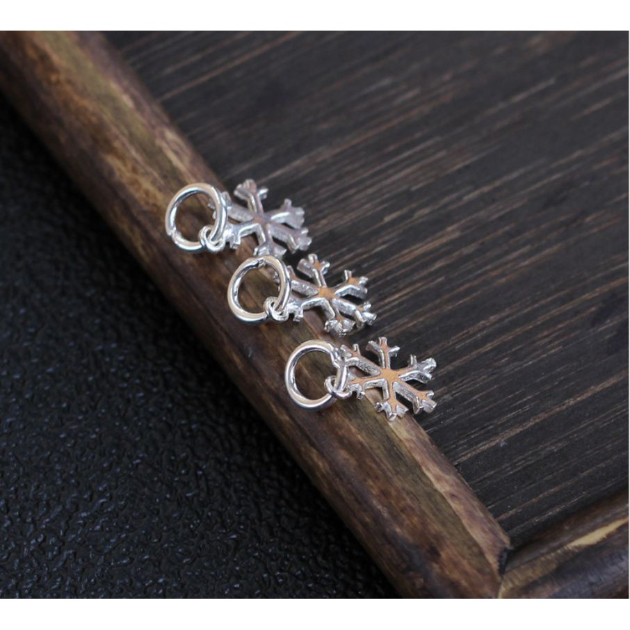 mặt bông tuyết bạc 925 size 8x10.5mm