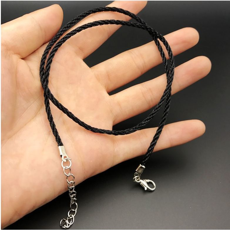 set 5 vòng cổ, dây chuyền trơn dây xoắn Nhật