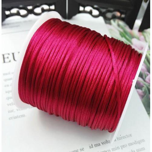 Cuộn 30-100m dây tim 2.5m Đài Loan hàng nhập khẩu loại đẹp nhiều màu để chọn, dây đan vòng tay, dây thắt vòng,vòng cổ
