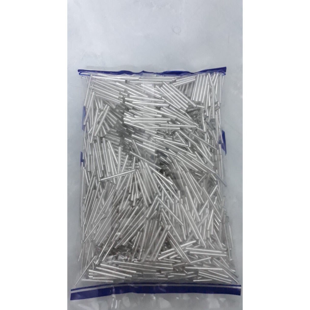 cườm ống, cườm trúc màu vàng, bạ dài 3-25mm (gói 10gam)