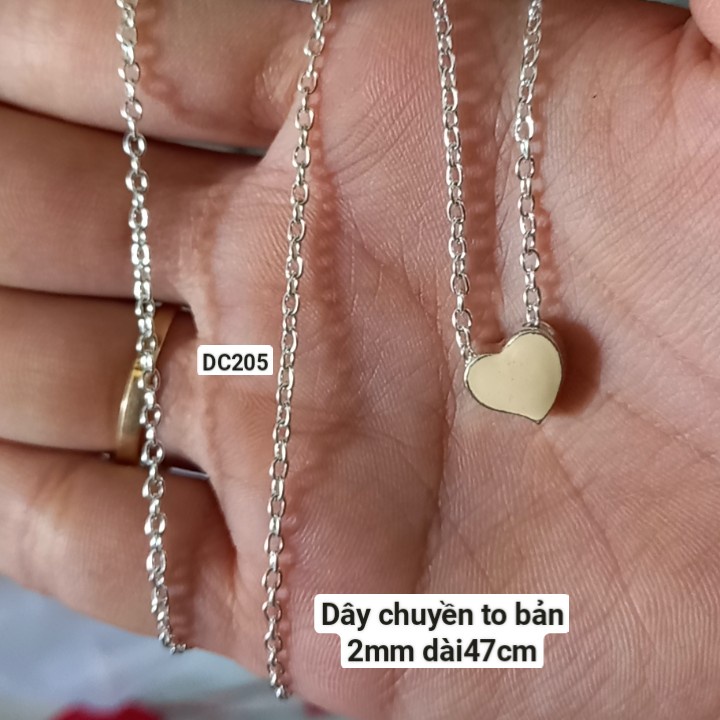 Dây chuyền thời trang xích màu bạc :DC201->DC214