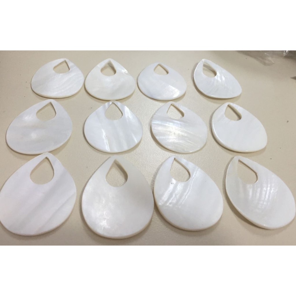 100gam mặt vỏ sò giọt nước làm hoa tai 35x45mm (khoảng 20-22cái)
