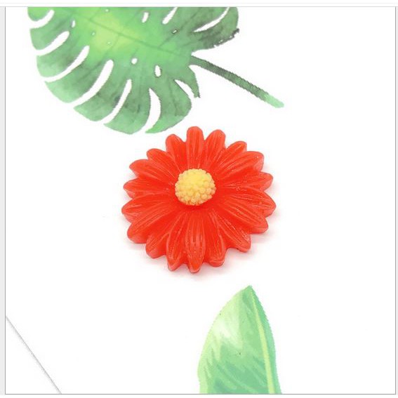 gói 18gam (10cái) miếng dán hoa cúc làm cột tóc size 2cm (p140-15)