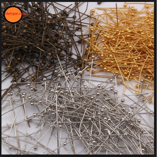 kim xỏ cườm đuôi bi 0.5x30mm