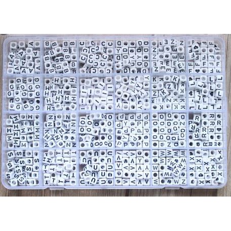 (loại chọn chữ theo yêu cầu) 20 hạt chữ cái vuông 7mm từ A-Z