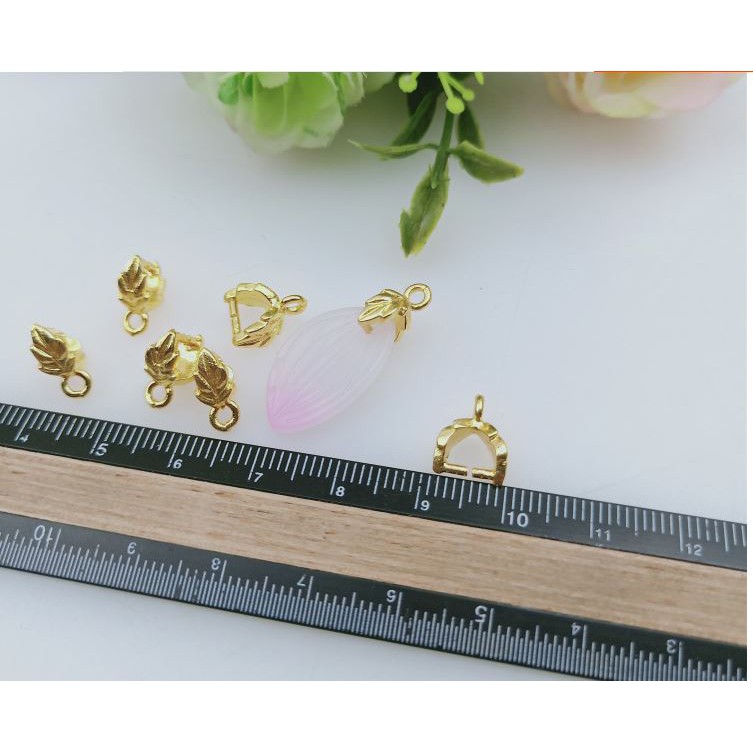 1 kẹp mặt dây chuyền chiếc lá (p160-9)
