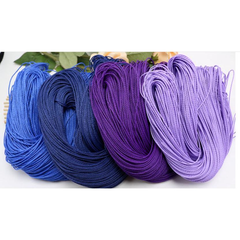 bó 90met dây sáp wax Đài Loan không thấm nước đan vòng tay, trang trí handmade 40 màu để chọn