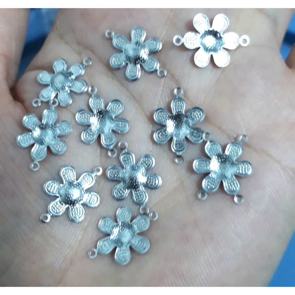 5 mặt hoa 2 lỗ inox không rỉ mỏng nhẹ 11mm (p39-44)