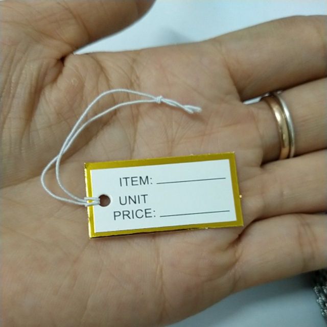 20/50 Tem thẻ ghi giá trang sức , sản phẩm nhỏ-18x36mm