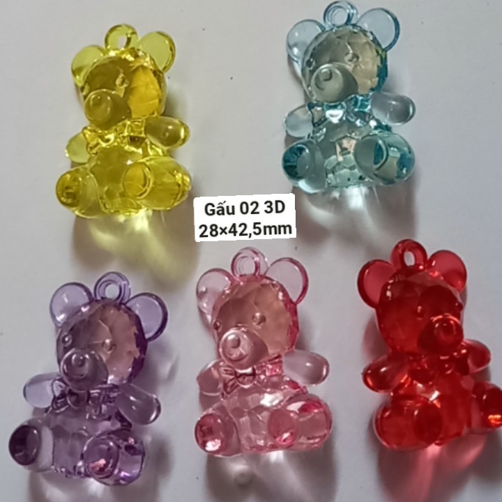 Gấu nhựa, hạt nhựa hình gấu