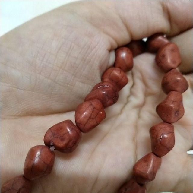 10viên đá ngọc lam 9x10mm hình dạng đá sỏi ngẫu nhiên