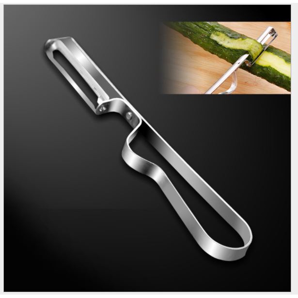 Dụng Cụ Dao Bào Gọt Vỏ Trái Cây 16x2.5cm Inox, dao 2 lưỡi p191-24