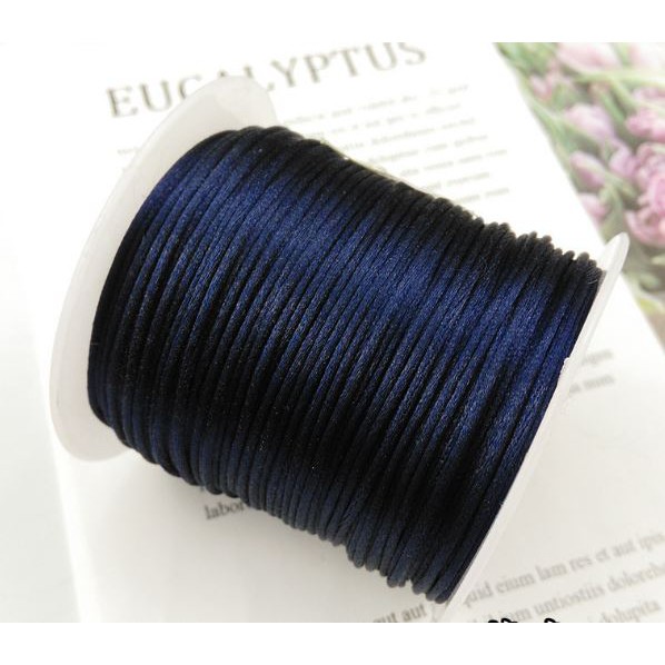 Cuộn 30-100m dây tim 2.5m Đài Loan hàng nhập khẩu loại đẹp nhiều màu để chọn, dây đan vòng tay, dây thắt vòng,vòng cổ