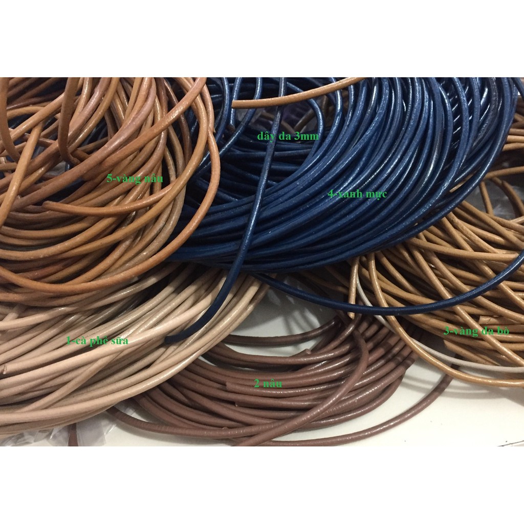 dây da cắt đoạn 40-100cm size 3mm