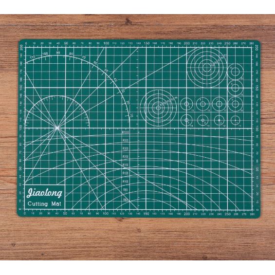 Bảng kê cắt/cutting mat khổ A3/ A4/A5 da tự liền & dao cắt