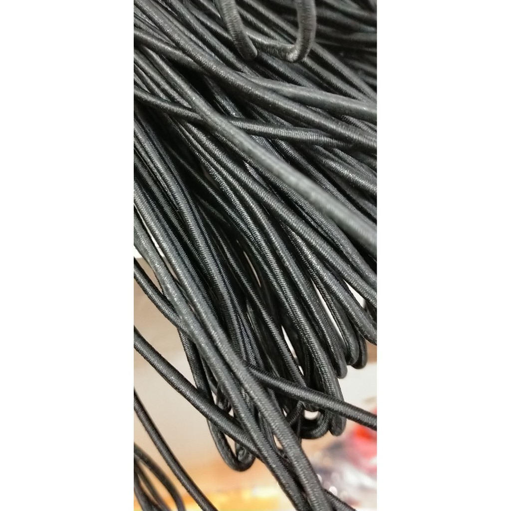 5/10/20m dây thun co giãn đen 3mm