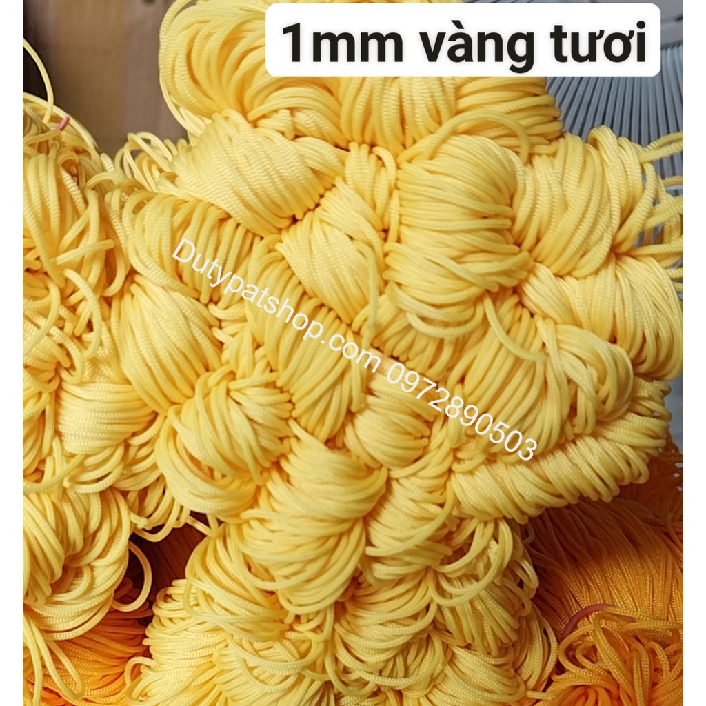 20met Dây dù 1mm sợi tròn mềm mịn (hàng nhập)- có 12 màu