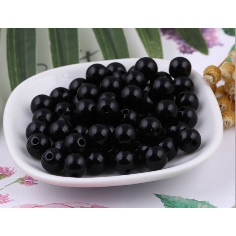 500gam hạt nhựa tròn nhiều màu nhiều size để chọn 6/8/10/12/14/16/18/20mm