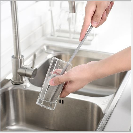 Cọ bọt biển rửa ly cốc thiết kế tay cầm dài tiện dụng