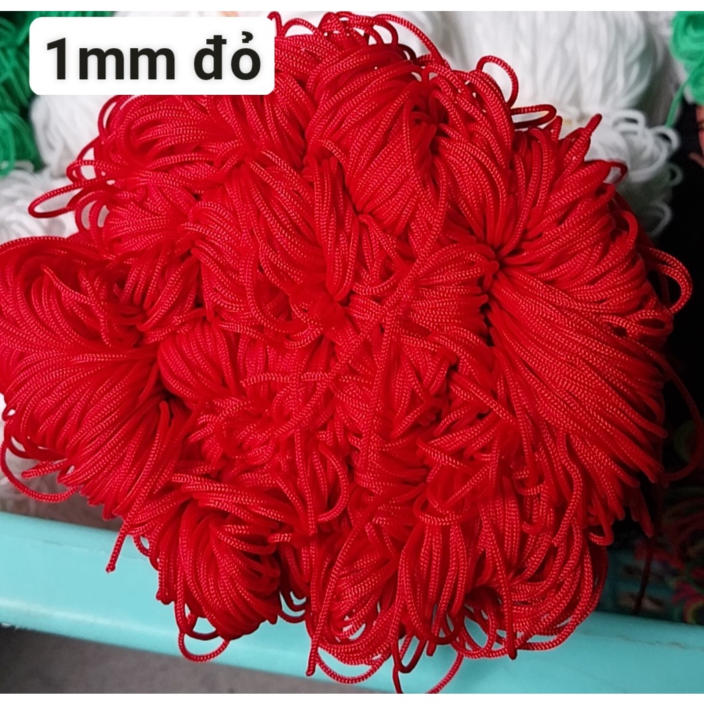 20met Dây dù 1mm sợi tròn mềm mịn (hàng nhập)- có 12 màu