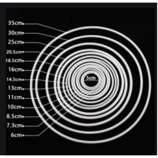 set 2-5 Vòng tròn nhựa Size 7.3 cm làm dreamcatcher